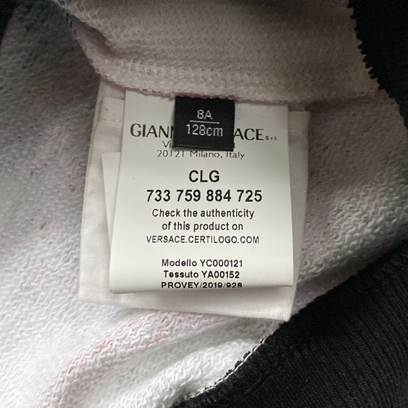 Young Versace Baroque Multi Color Sweater size 8 kids in worn once. - Picture 8 of 8